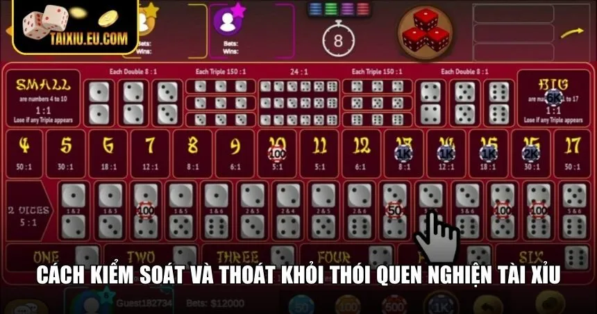 Kiểm soát và tránh bị nghiện tài xỉu online